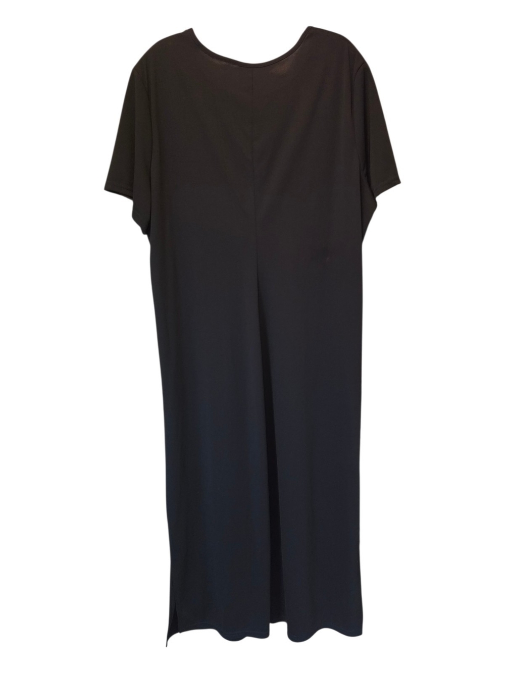 New Black Maxi Dress with Crew Neck Size 24 - Picture 4 of 5